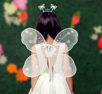 Kelebek Kanat Seti Beyaz Renk