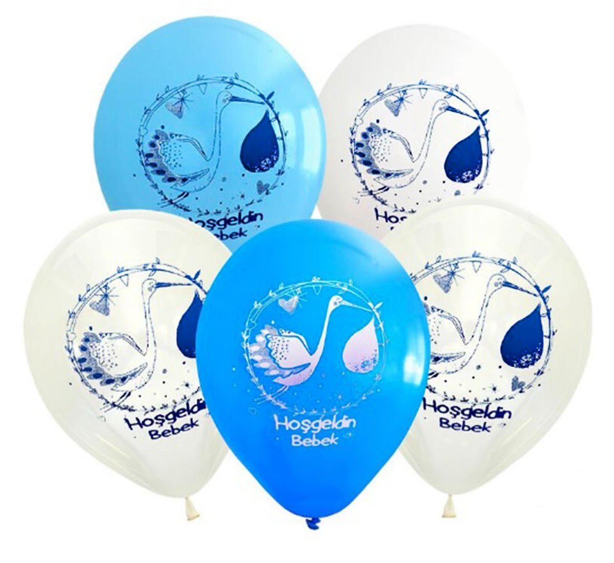 Mavi Hoşgeldin Bebek Balonları