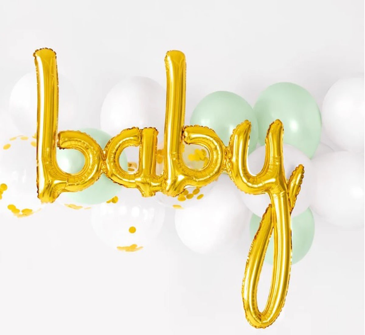 Baby Folyo Balon Gold Renk El Yazısı