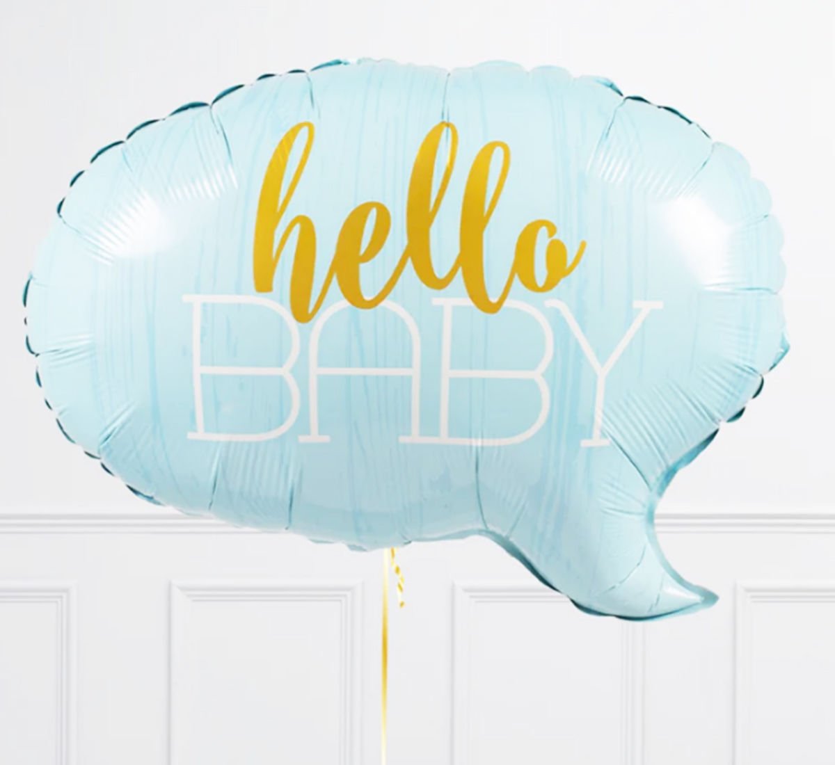 Hello Baby Mavi Renk Folyo Balon Baby Shower