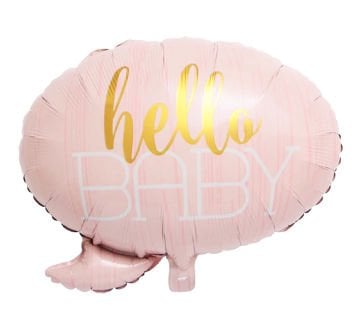 Hello Baby Pembe Folyo Balon