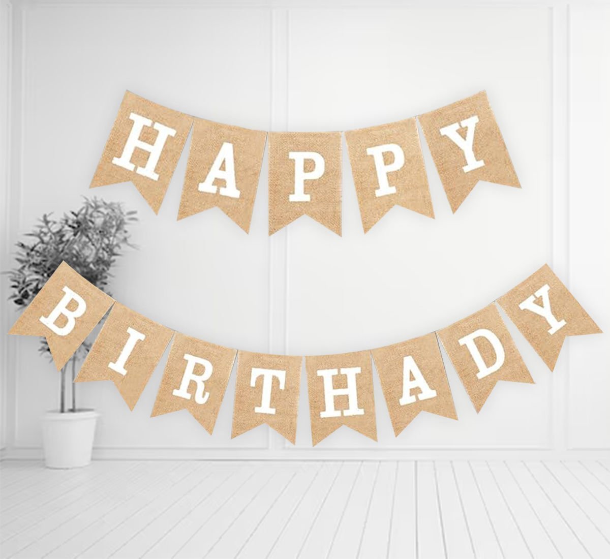 Happy Birthday Yazısı Retro Kraft Renk