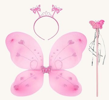 Kelebek Kanat Set Pembe