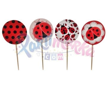 Uğur Böceği Temalı Kürdanlar 20 Adet