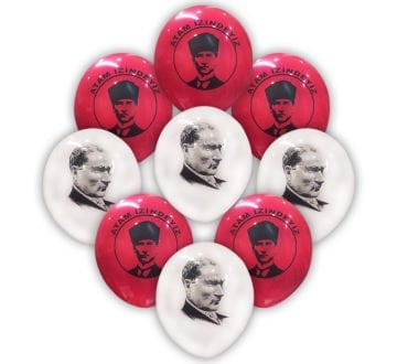 Atatürk Baskılı Balonlar 10 Adet