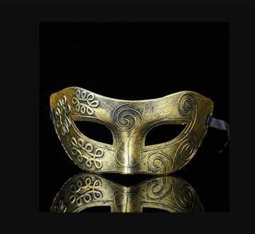 Gold Renk Venedik Maskesi Eskitme
