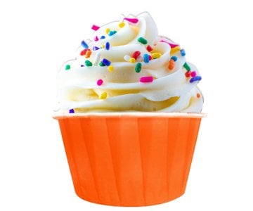 Turuncu Renk Karton Kek Kalıbı