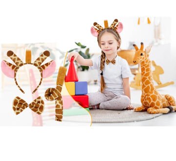 Zürafa Kostüm Aksesuarı Set