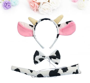 İnek Kostümü Aksesuar Set