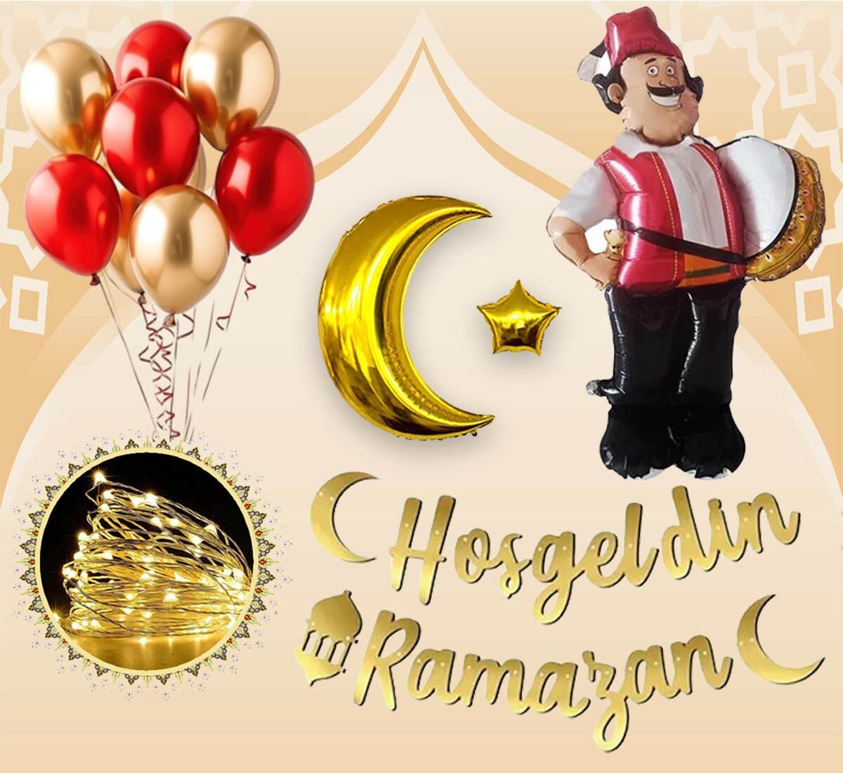 Ramazan Ayı Süslemesi Led Işıklı
