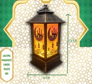 Ramazan Ayı Masaüstü Nostalji Kandil Işıklı Dekor