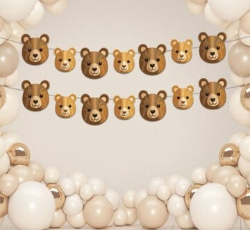 Süs Ayıcık Retro Parti Süslemesi