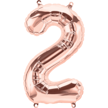 Rose Gold 2 Rakamı Balon 75 cm