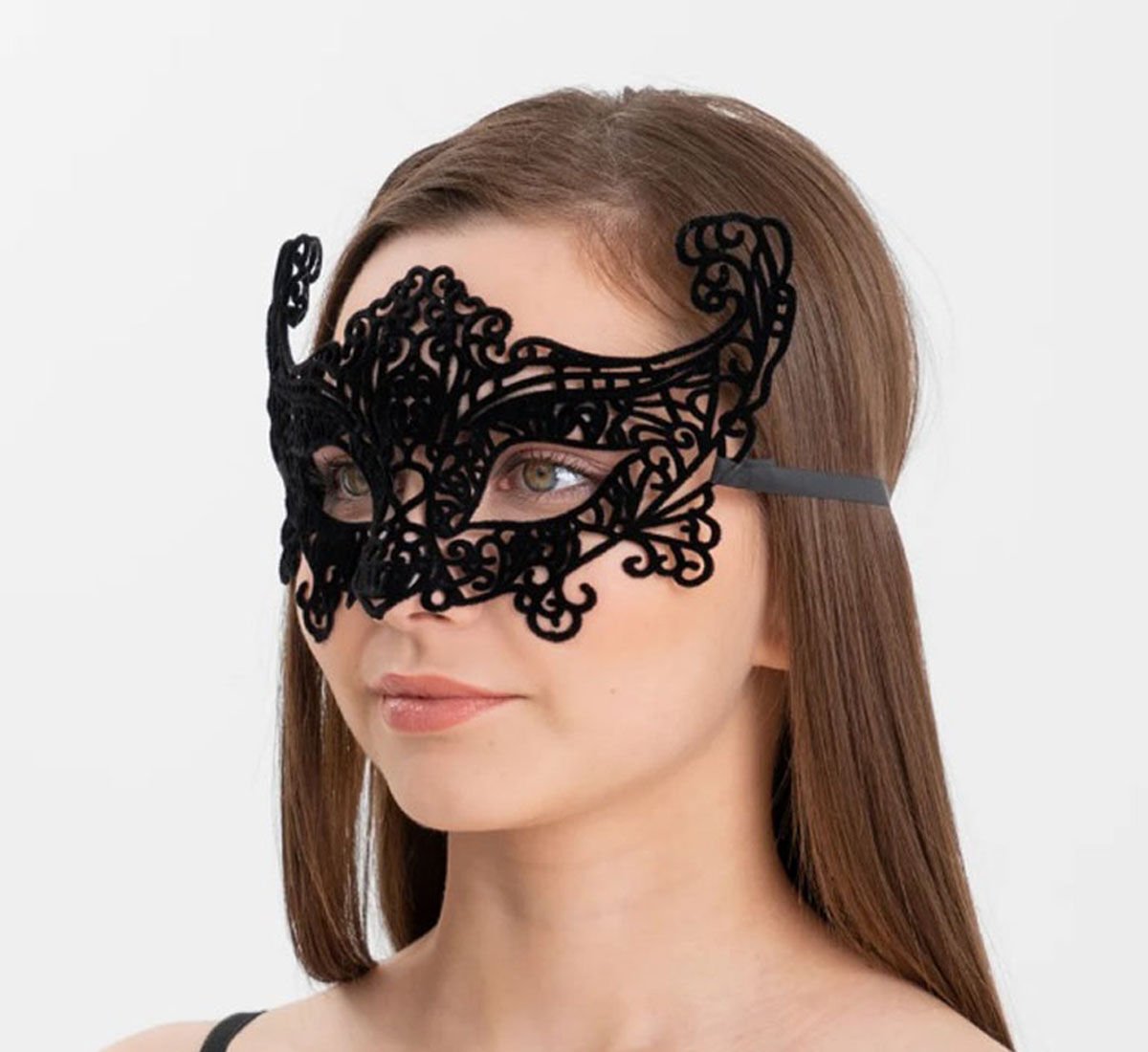 Dantel Balo Maskesi Siyah