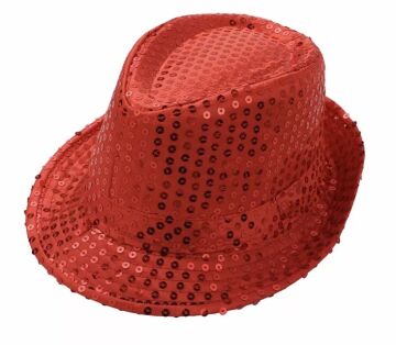 Kırmızı Renk Michael Jackson Şapkası Çocuk