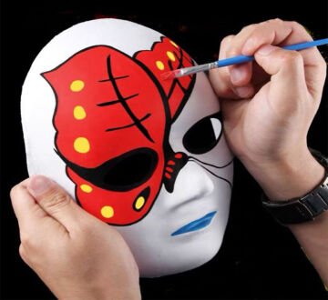 Boyanabilir Maske Yüz Maskesi Boyama