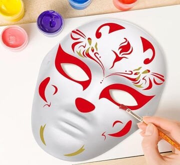 Boyanabilir Maske Yüz Maskesi Boyama