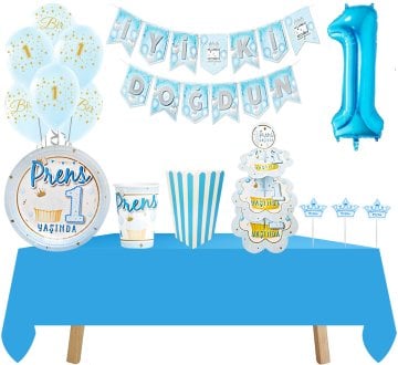 1 Yaş Parti Seti 16 Kişilik