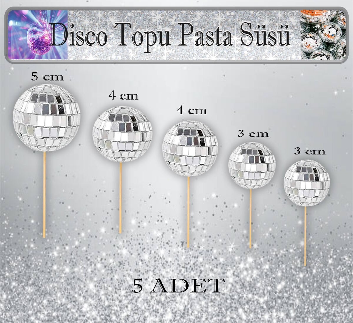 Disko Topu Pasta Süsü