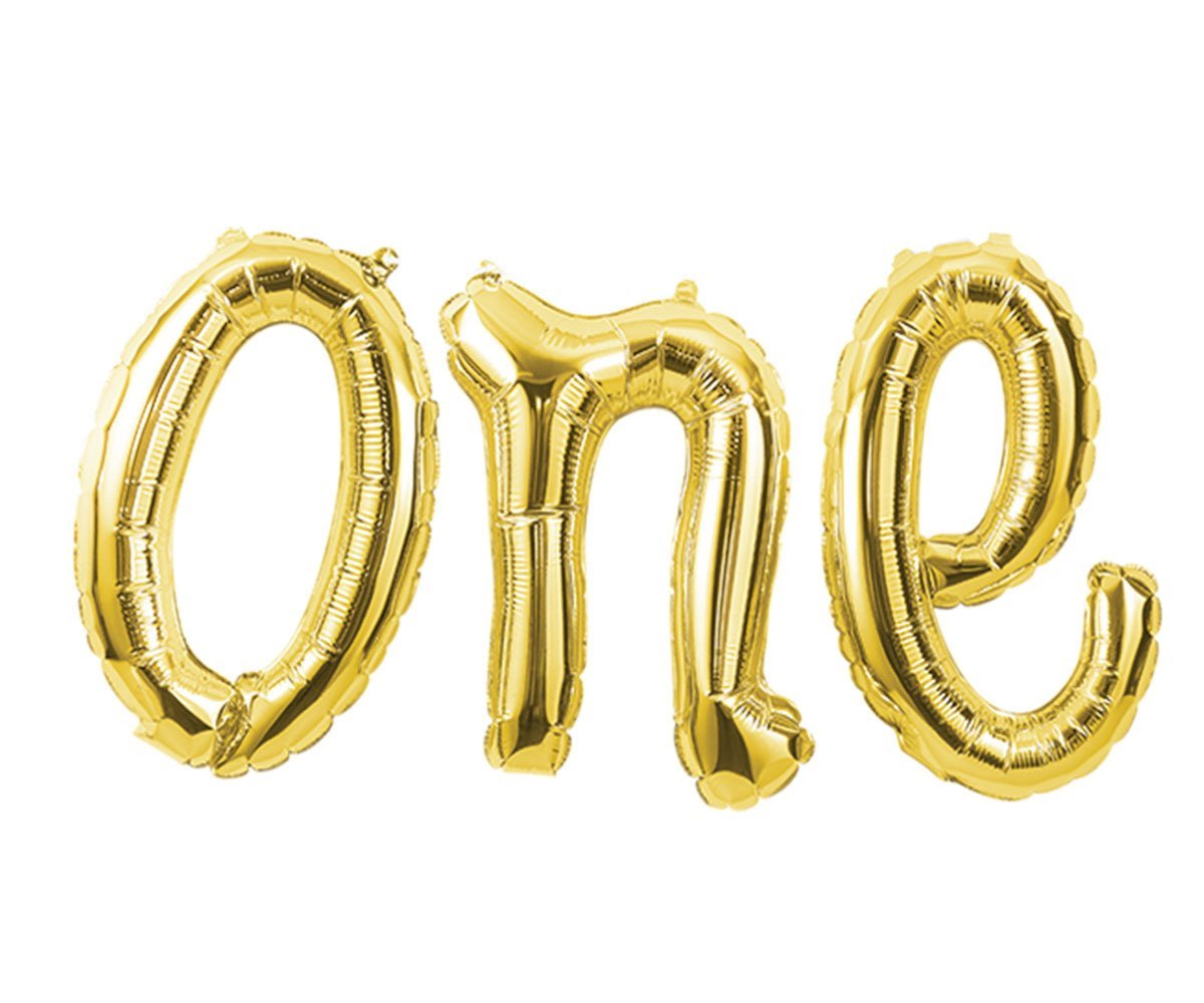 Gold Renk One Folyo Balonu