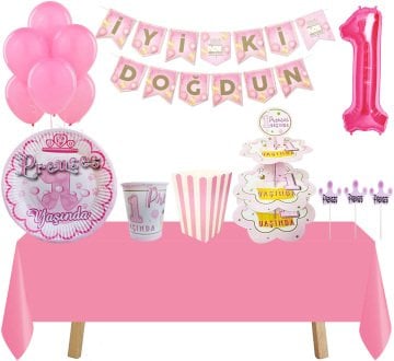 1 Yaş Partisi Hazır Parti Seti 24 Kişilik