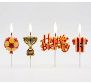 Futbol Partisi Şampiyon Kupası Mum