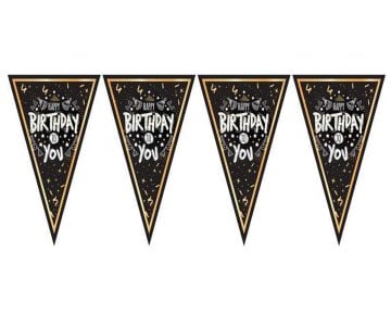 Happy Birthday Yazan Bayrak Afiş Süsü