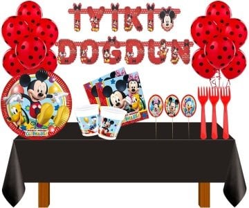 Mickey Mouse Parti Seti 16 Kişilik