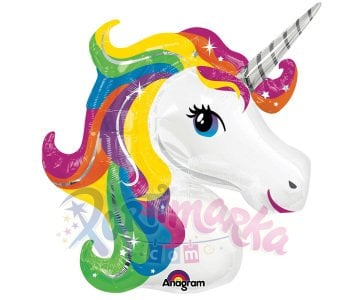 Gökkuşağı Unicorn Folyo Balon