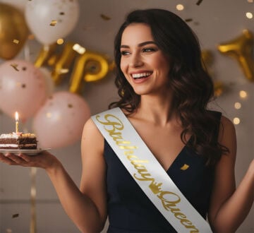 Birthday Queen Gold Renk Kuşak