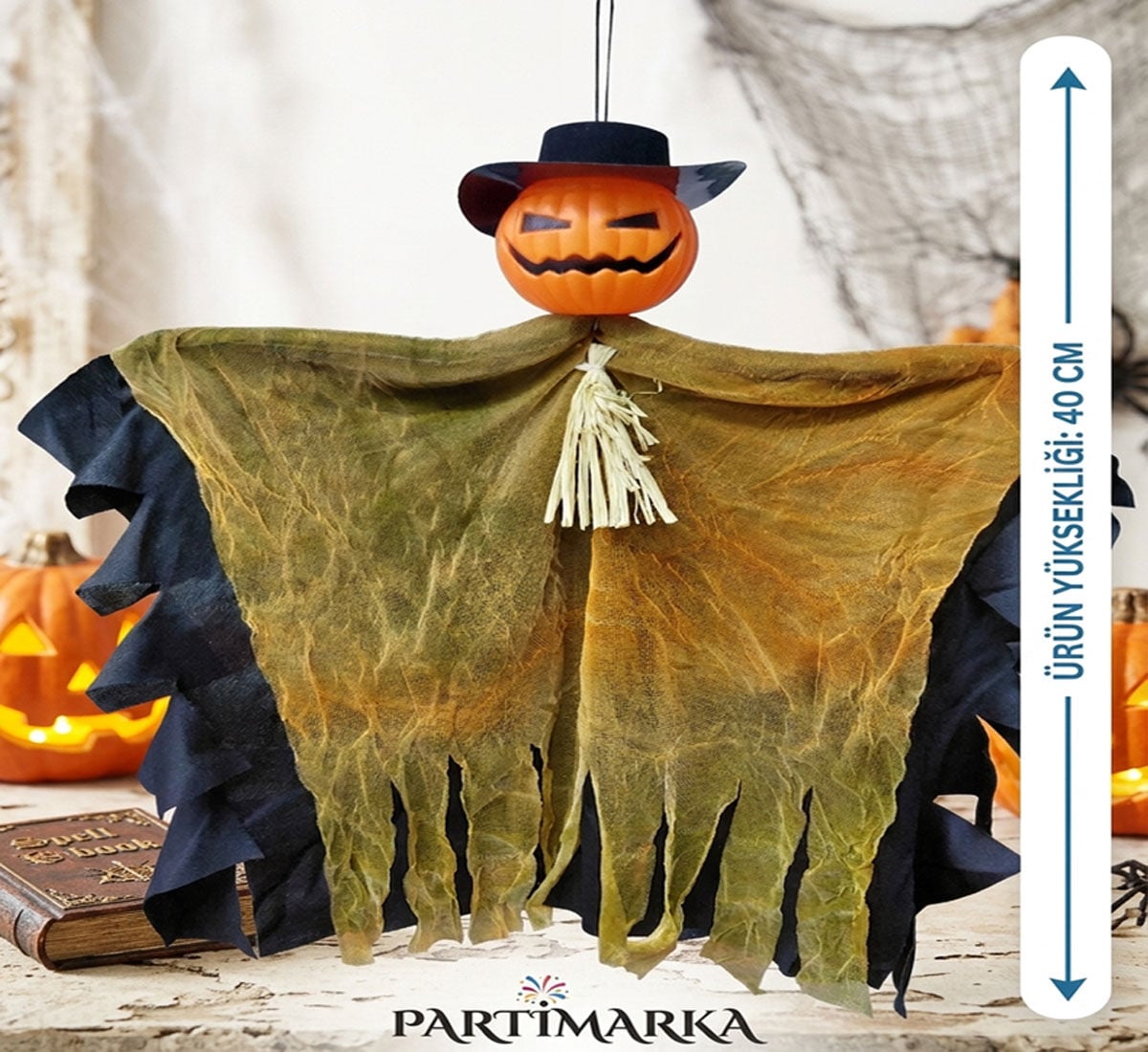 Halloween Balkabağı Dekoru Asma Süs