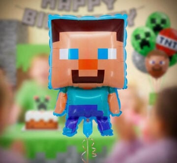 Minecraft Temalı Folyo Balon