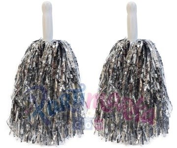 Gümüş Parlak Gösteri Ponponu