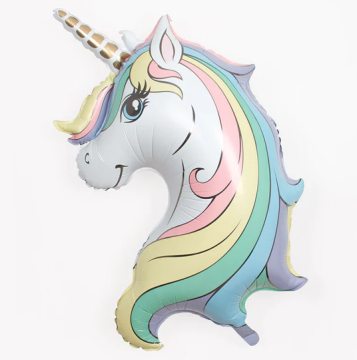 Unicorn Partisi Pastel Renk Folyo Balon