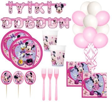 Minnie Mouse Parti Seti 24 Kişilik
