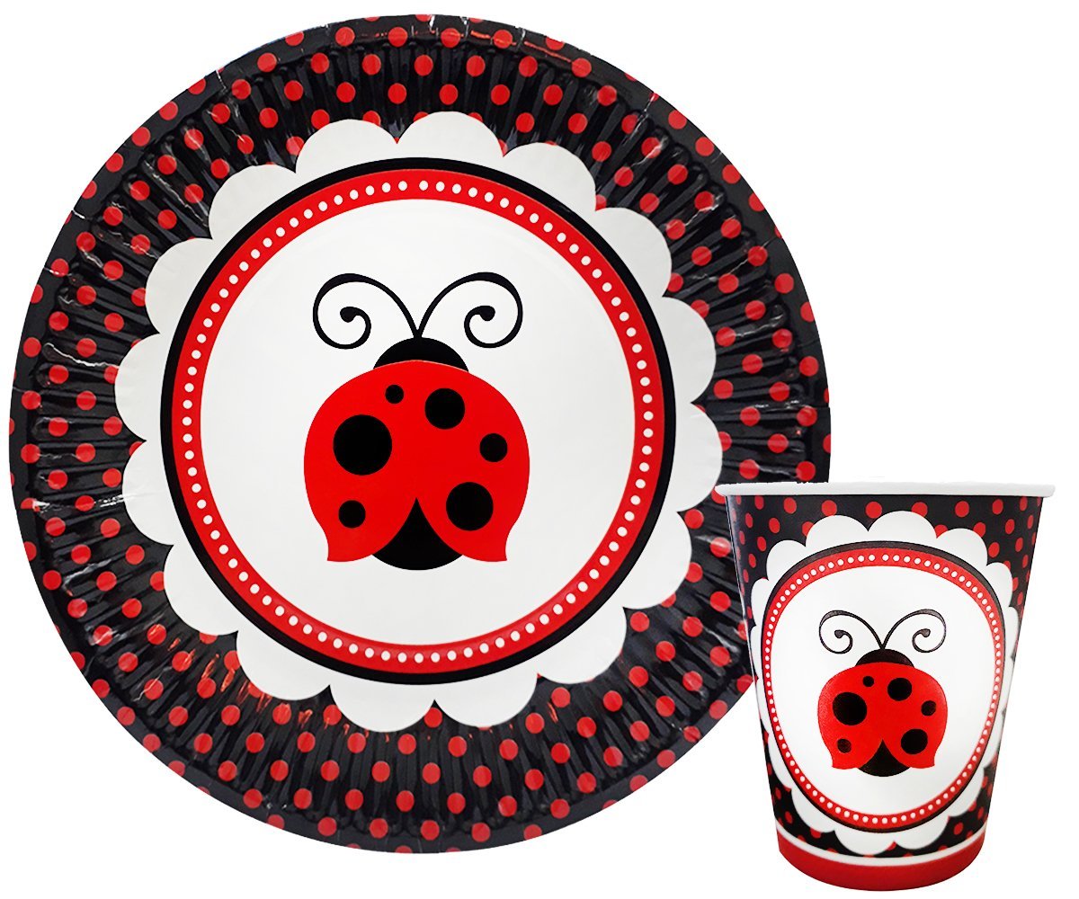 Uğur Böceği Parti Tabak Bardak