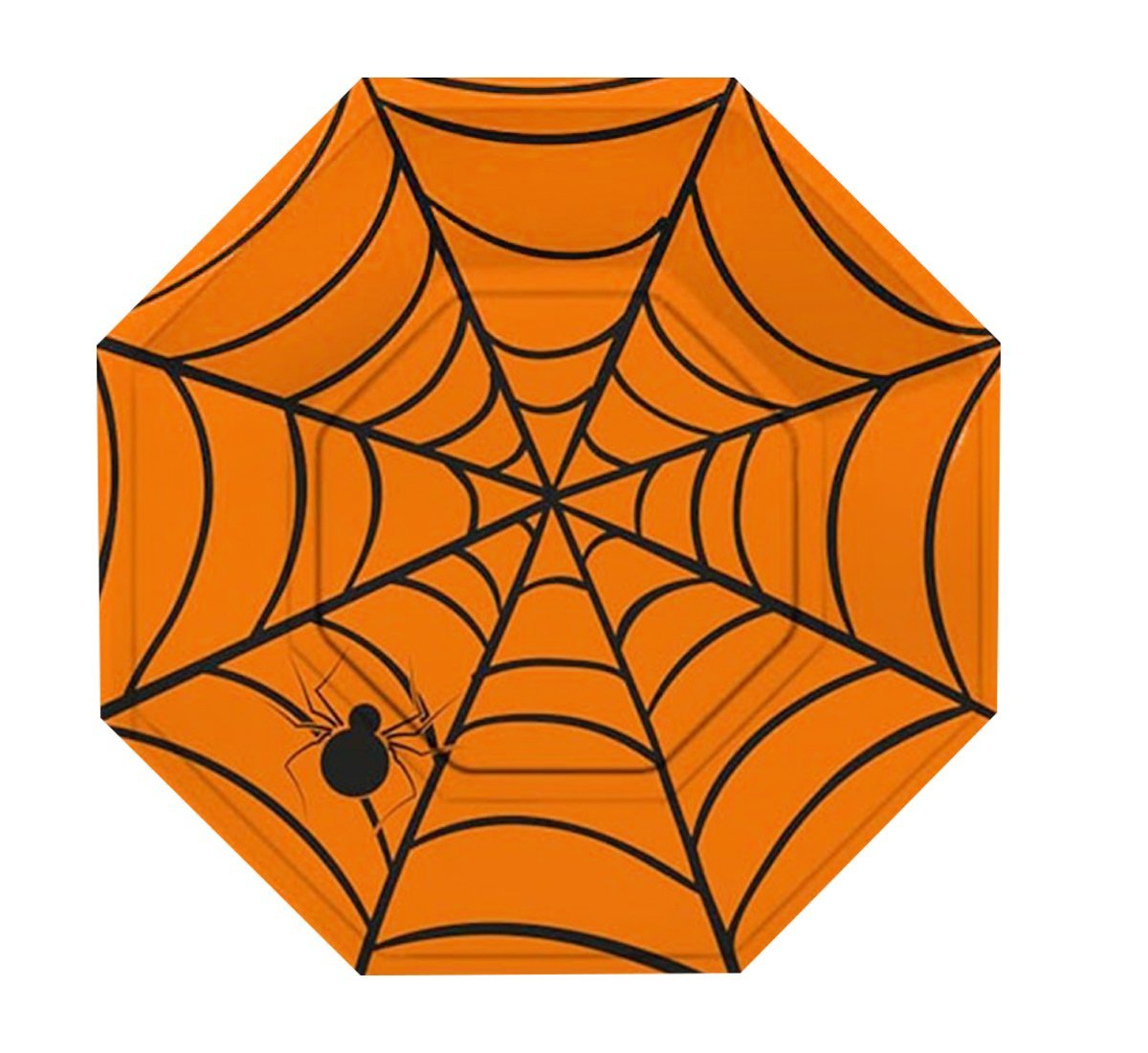 Örümcek Ağı Desenli Parti Tabağı