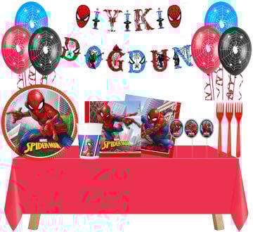 Spiderman Parti Seti 16 Kişilik