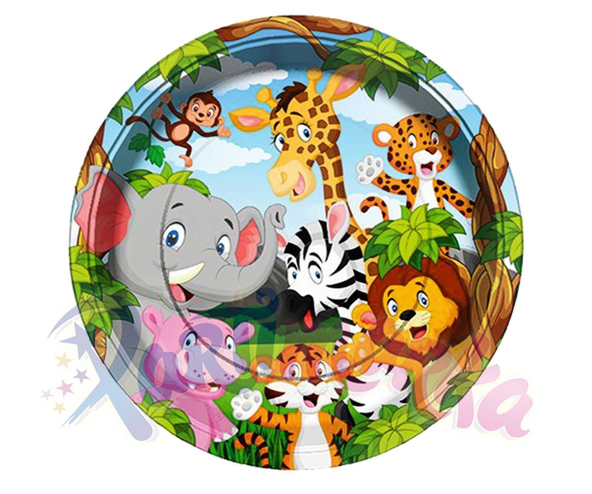 Orman Hayvanları Doğum Günü Tabakları