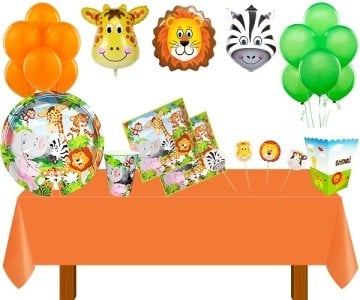 Sevimli Hayvanlar Parti Seti 24 Kişilik