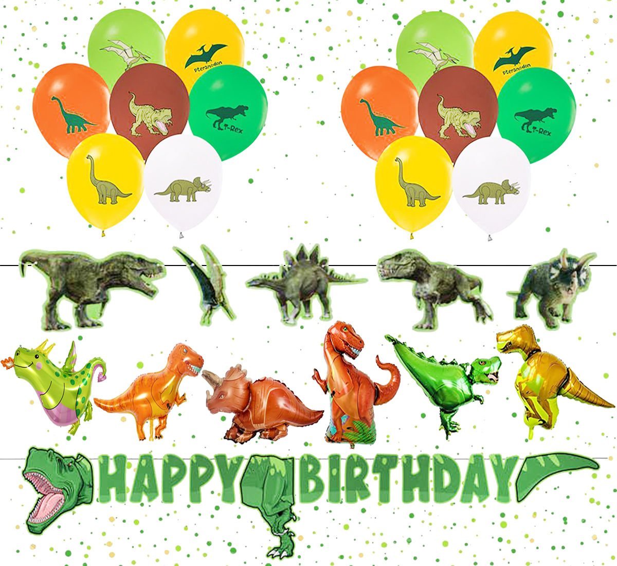 Jurassic Dinazor Partisi Süsleme Seti