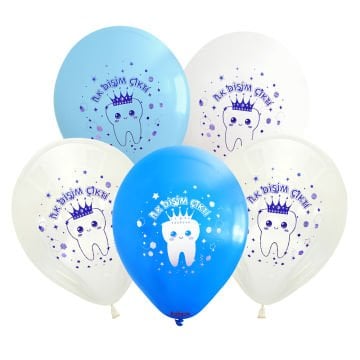 İlk Dişim Çıktı Baskılı Balonlar