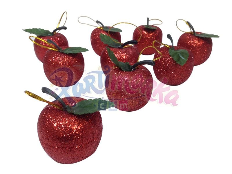 Yılbaşı Ağacı Elma Süs