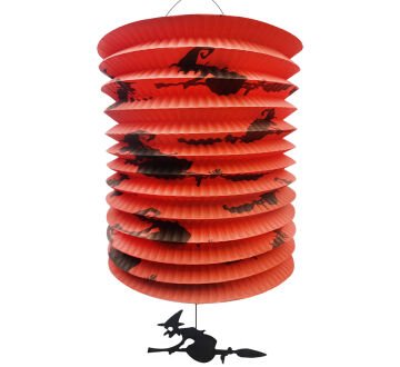 Halloween Partisi Cadılı Akordiyon Fener Süs