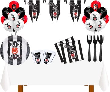 Beşiktaş Doğum Günü Seti 8 Kişilik