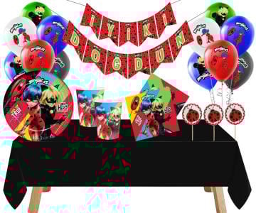 Mucize Uğur Böceği Parti Seti 8 Kişilik