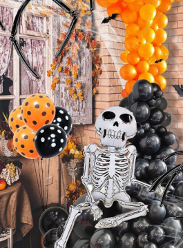 Cadılar Bayramı İskelet Folyo Balonu