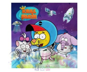 Kral Şakir Uzay Macerası Peçeteleri