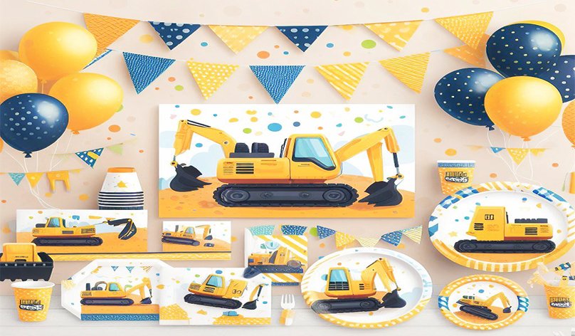 inşaat temalı parti süsleri